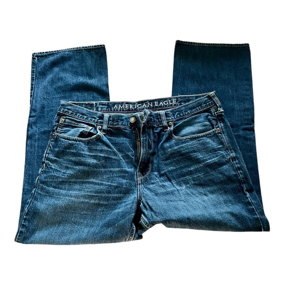 ‼️SOLD‼️ AE AMERICAN EAGLE OUTFITTERS BOOTCUT MENS JEANS 38X32 LOT of 3 - Picture 5 of 9
